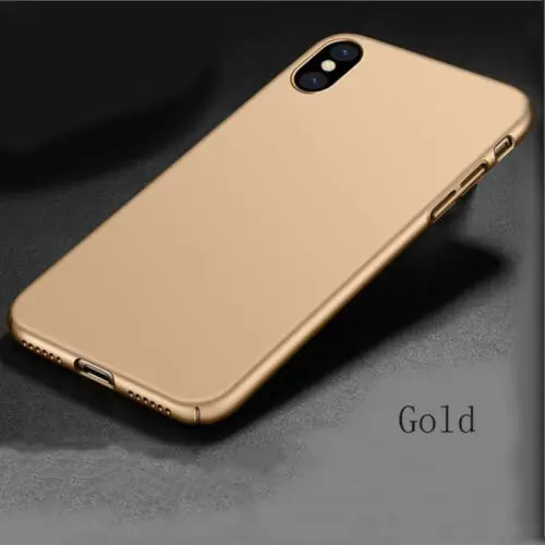 Тонкий матовый пластиковый жесткий чехол из поликарбоната для iphone X XS MAX XR SE 5 5S 6 6s 7