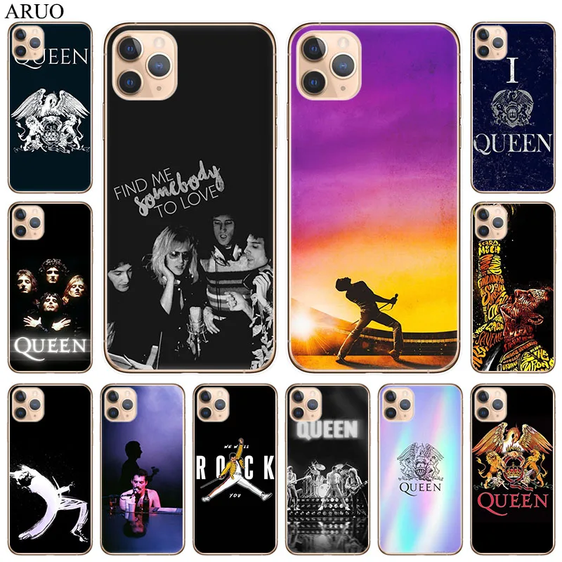 Queen band мягкий чехол для телефона из ТПУ iPhone 12 11 Pro XS Max 7 8 6 6s Plus 12mini SE2020 X XR 5 5S модный с