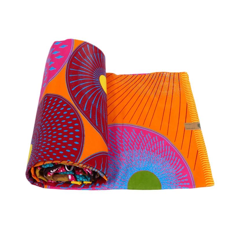Hot Sale Flower Print Wholesale And Retail dutch Wax African Wax For Women 6 yards Cotton Ankara Fabrics