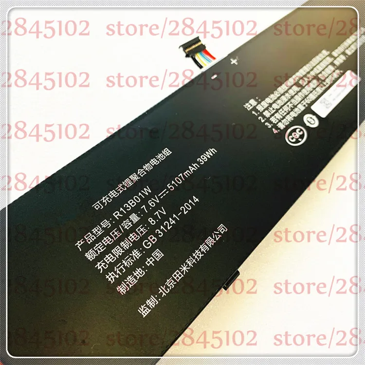 Аккумулятор GYIYGY R13B01W R13B02W 7 6 В 39 Втч для ноутбука Xiaomi Mi Air 13 3 2018 | Компьютеры и офис