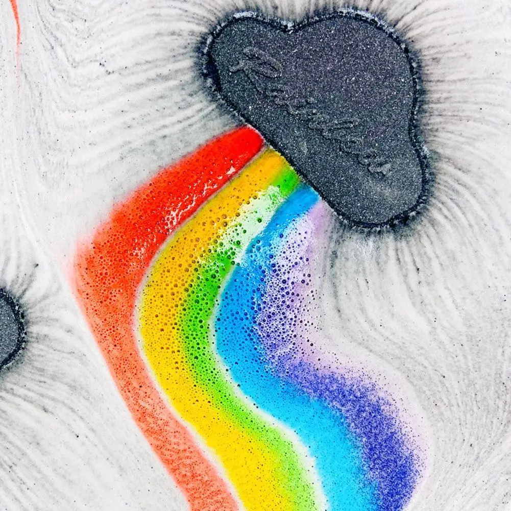 Радужное мыло соль для ванны увлажняющий отшелушивающий очищающие кожу Бомбочки