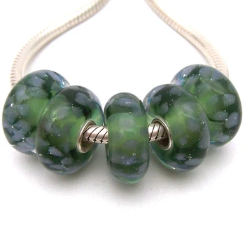 

JGWGT 2382 5X 100% Authenticity S925 Sterling Silver Beads Murano Glass beads Fit European Charms Bracelet diy jewelry Lampwork