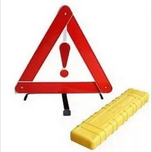 Triangles d'avertissement réfléchissants de sécurité routière, triangle d'avertissement réfléchissant d'urgence pour voiture avec boîte