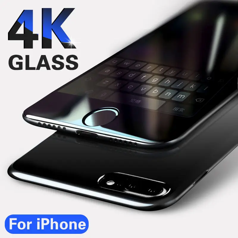 4K полное покрытие Защитное стекло для iPhone 7 8 6 Plus защита экрана iPhone X Xr Xs Max закаленное стекло на iPhone 11 Pro Max