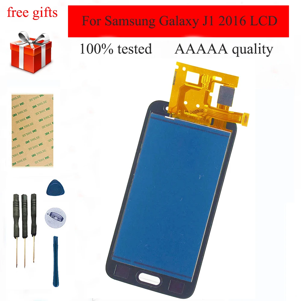 4 3 &quotдля Samsung Galaxy J1 2016 ЖК дисплей сенсорный экран сенсорная панель для J120 J120F J120M