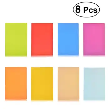 

8Pcs 60 Pages Candy Colors A5 Diary Notebook Journal Writing Notebook for Student (Assorted Colors)