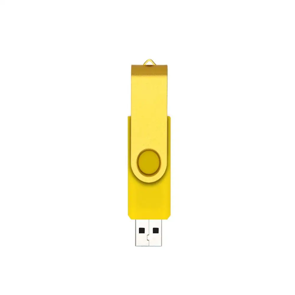 Флеш-накопитель для смартфонов OTG USB Flash Drive cle usb 2,0 stick 64G otg флеш-накопитель 4g 8g 16g 32g 128G устройства для хранения данных - Цвет: yellow