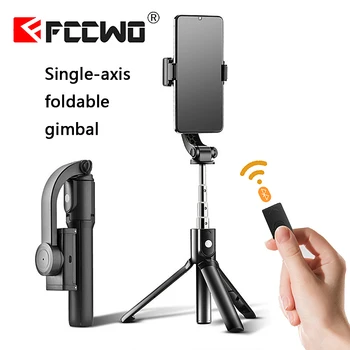 

Single axis Handheld Gimbal Stabilizer Anti-Shake Tripod Bluetooth Zoom Remote Control Selfie Stick for phone Gopro Camera Actio