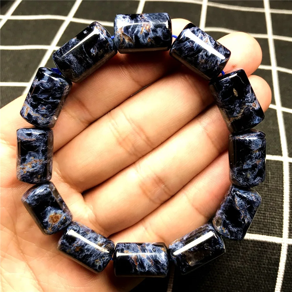 Natural Blue Pietersite Bracelet (1)