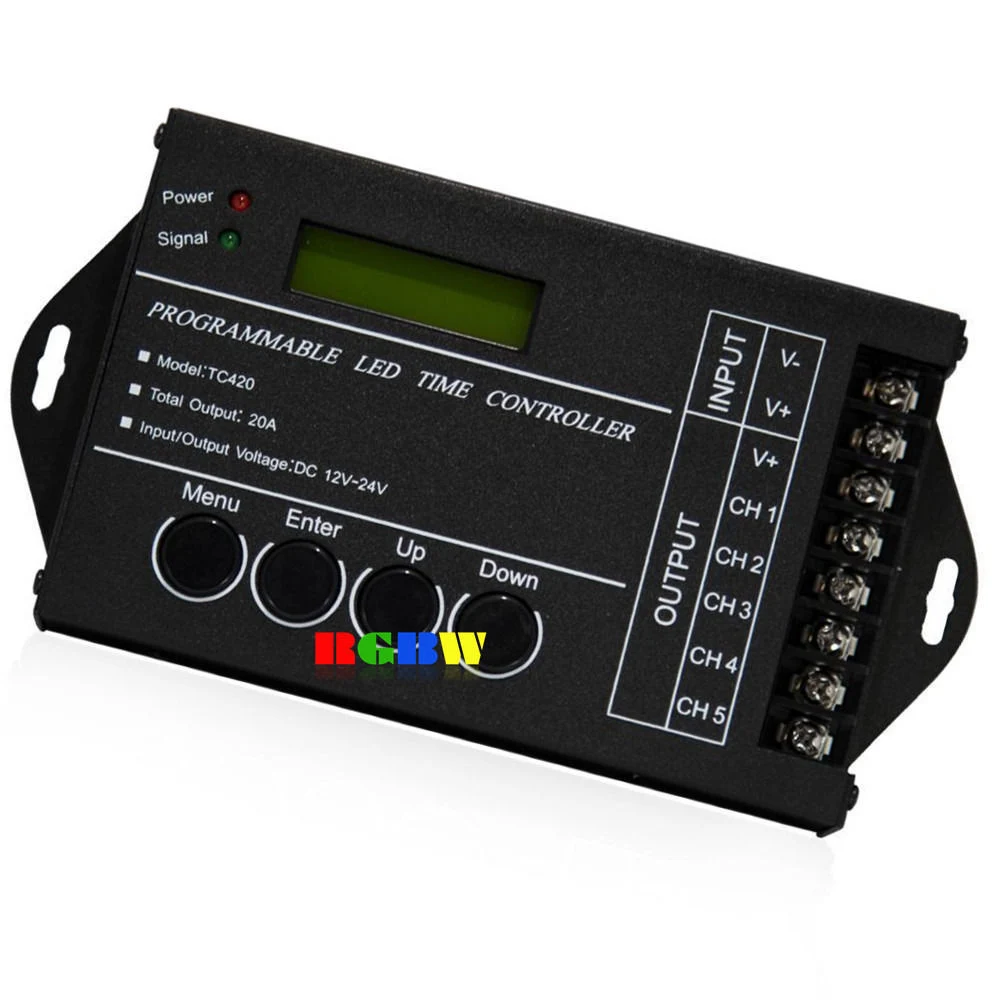 DC12 24V 20A 5 Kanaals Uitgang Computer Programmeerbare Led Time