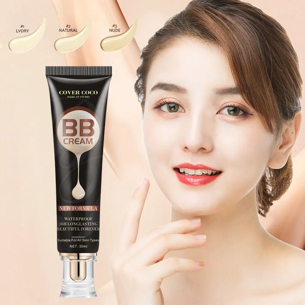 

LAIKOU Moisturizing BB Cream Facial Brightening Foundation Concealer Waterproof Contour Makeup Base Primer BB Cream Skin Care