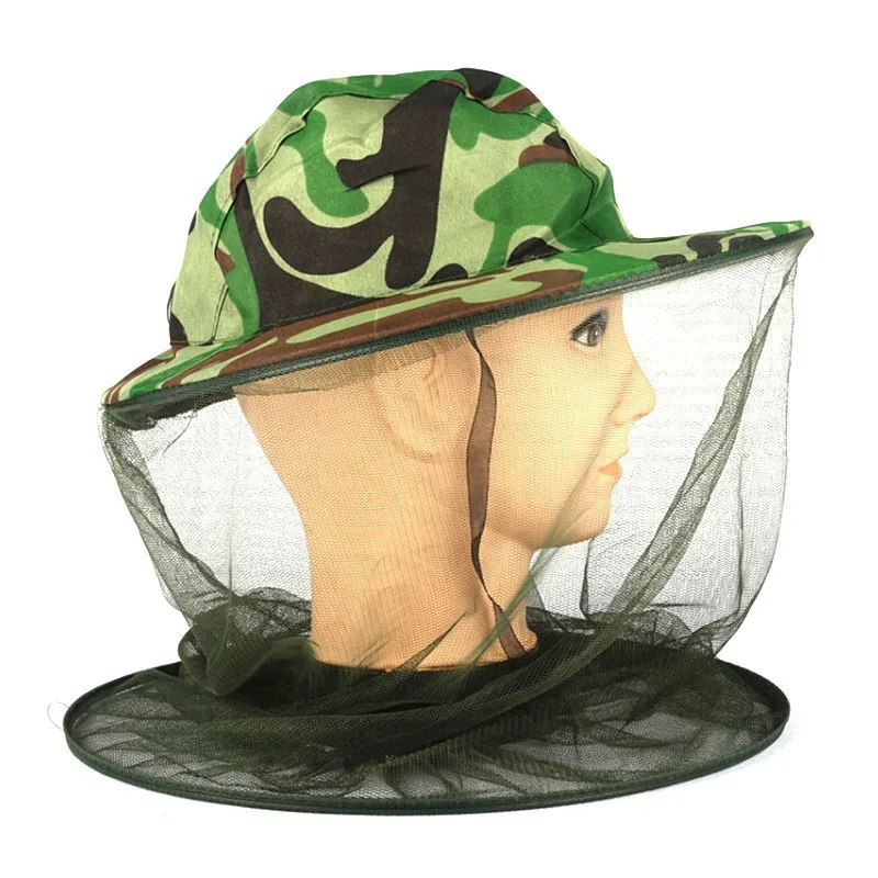 Mosquito Cap Midge Fly Bug Insect Bee Hat with Net Mesh Head Face Protector Fishing Hat for Outdoor Camping Hiking Fishing CLOTH