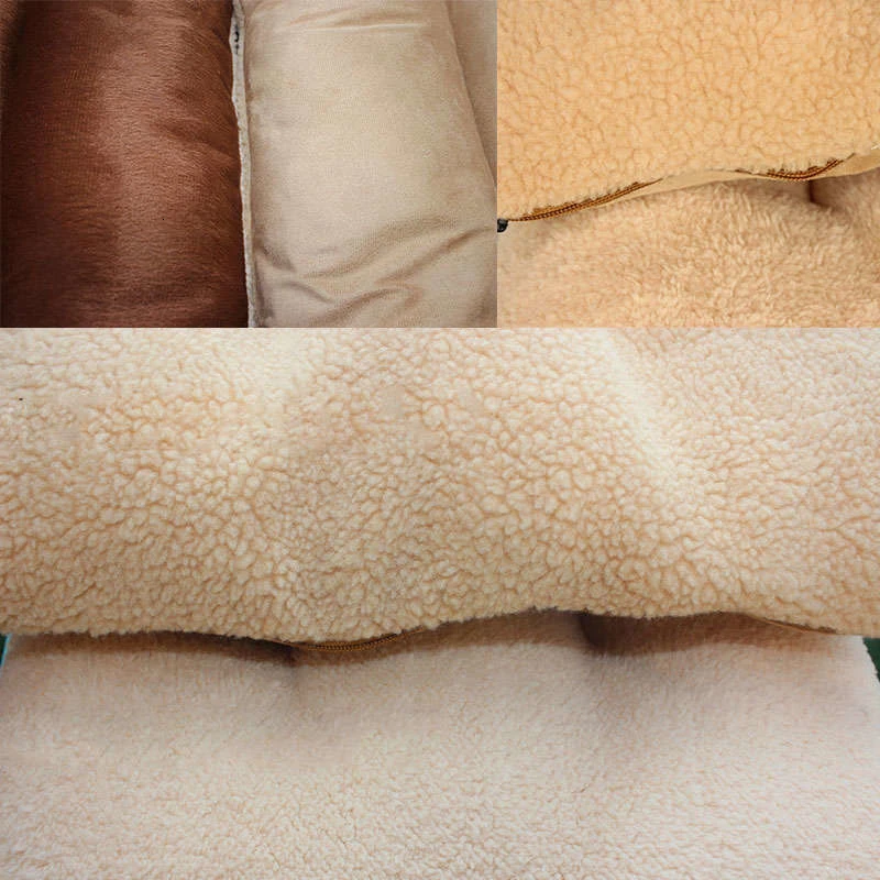 Коврик для кровати для собаки, удобный мягкий коврик для подушки, зимний утолщенный теплый коврик для собаки, кошки, нескользящий прочный коврик для машинной стирки