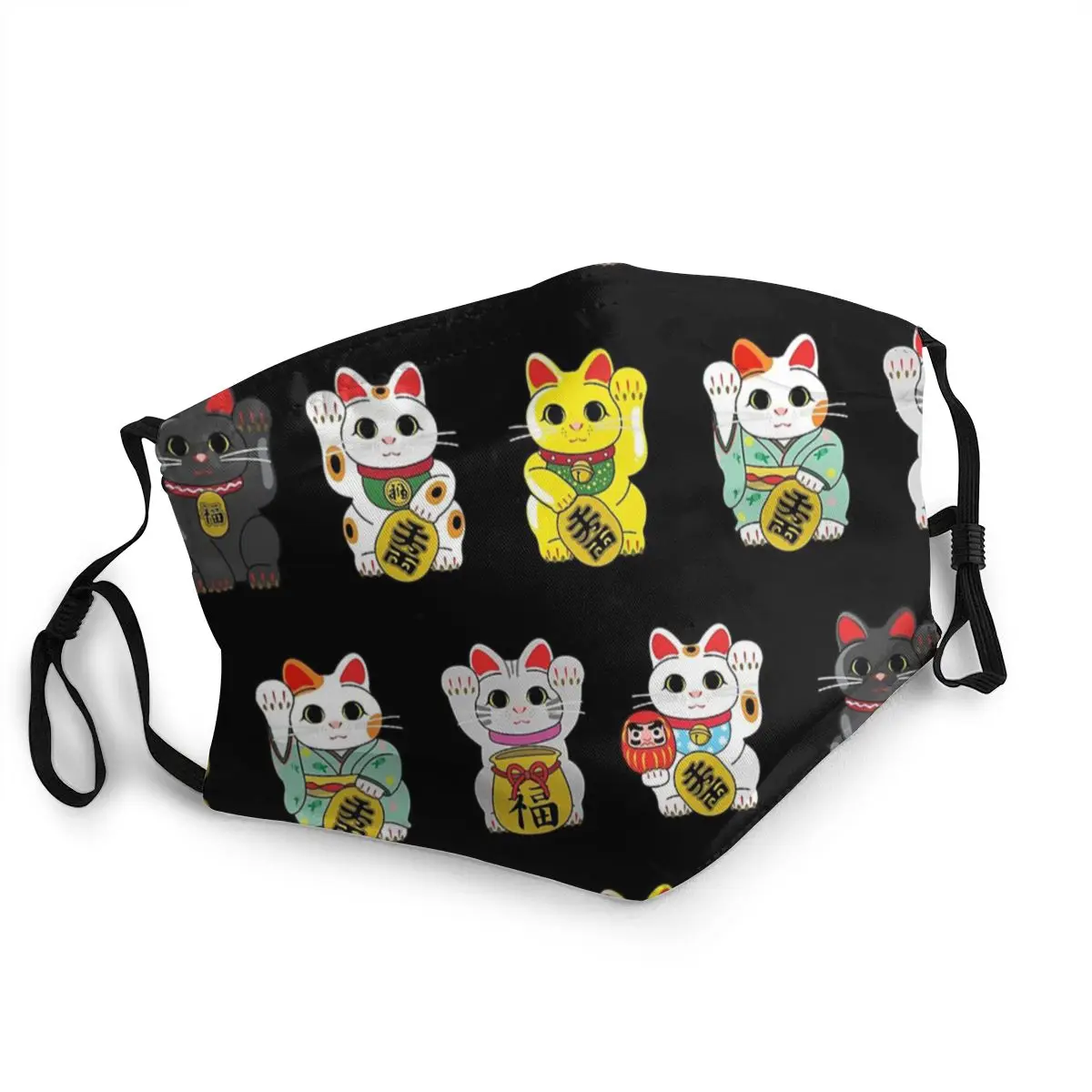 Многоразовая маска для лица Lucky Cat противотуманная Пылезащитная защитная