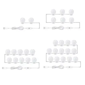

2/6/10/14pcs LED Makeup Mirror Light Bulb Dimmable Hollywood Vanity Lights