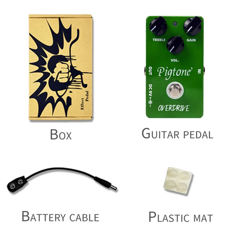 Pigtone PP-01, новинка, педаль для гитары overdrive, акустическая электрическая гитара, аксессуары, части, педали эффектов, настоящий обход