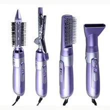 Завивка воздуходувка гребень многофункциональный 4 раза 1 рулон прямой двойного назначения горячий воздух гребень профессиональный фен для волос Кудри