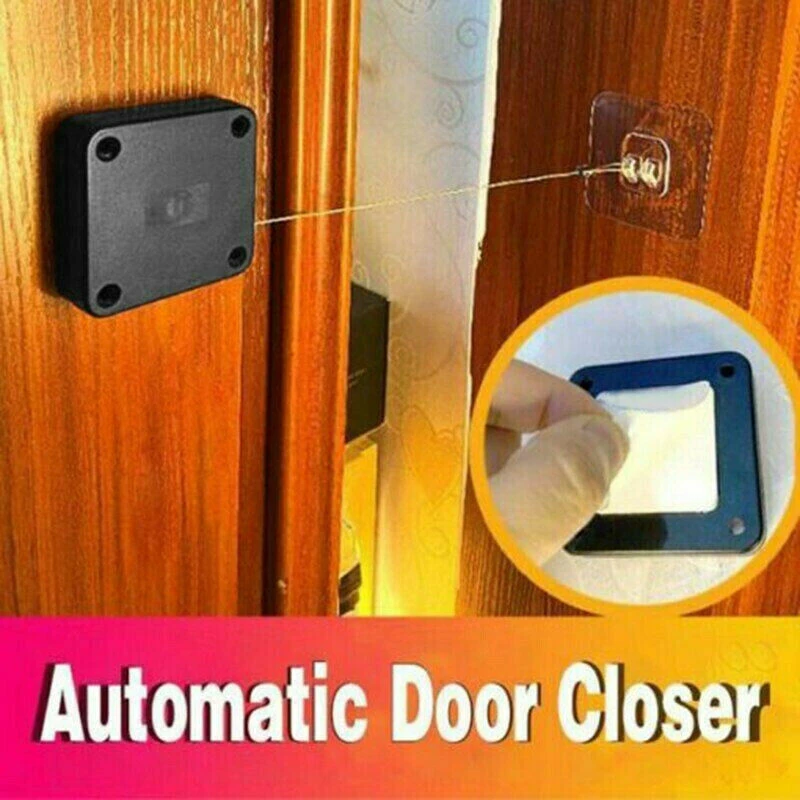 YTXTT Door Closer Punch-Free Automatic Sensor Door Closer Automatically Close for All Doors