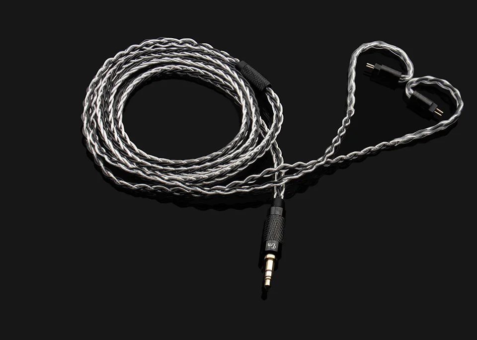 TRN медный и Серебряный Гибридный плетеный кабель 2,5/3,5 мм балансный кабель и MMCX/2PIN разъем Trn V80 V20 V10 V30 V60 T3 T2 P1