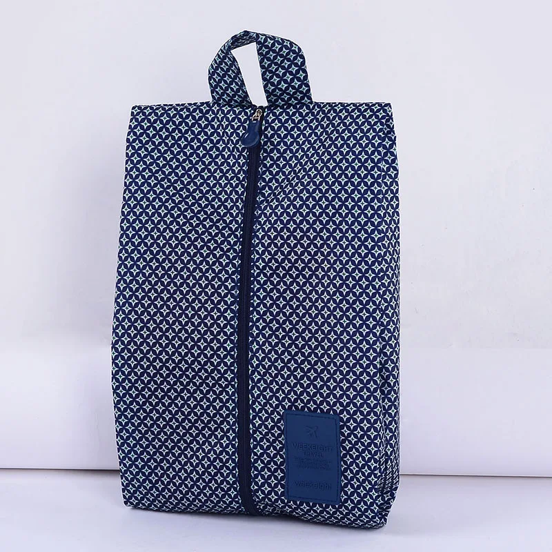 Портативная Водонепроницаемая дорожная сумка для обуви нейлоновая сумка для хранения сумка удобный органайзер для обуви Сортировка косметичка на молнии сумка - Цвет: Blue star