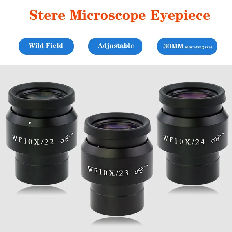Окуляр для микроскопа WF10X/22 мм регулируемый | Инструменты