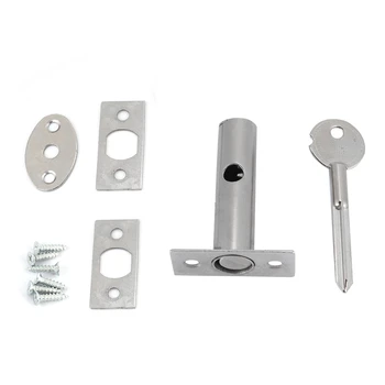 

Hardware Pipe Tube Well Invisible Door Lock Locker Stainless Steel Lock For Lock Pipe Fireproof Door Escape Aisle Locks With Key