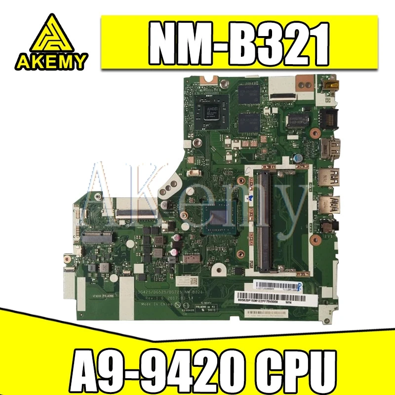 

SAMXINNO NM-B321 motherboard for Lenovo 320-15ACL 320-15AST motherboard DG425 DG525 DG725 NM-B321 A9-AM9420 CPU Test OK original