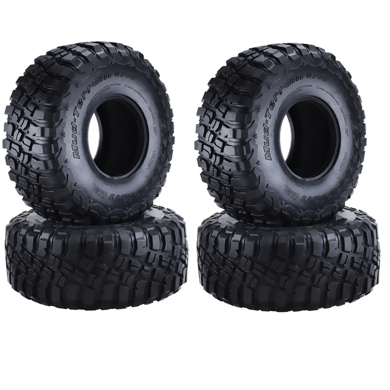 

for 1/10 RC Crawler Traxxas TRX4 TRX6 Axial SCX10 90046 Wraith 4PCS 120mm 2.2 Mud Grappler Rubber Tyre Wheel Tires