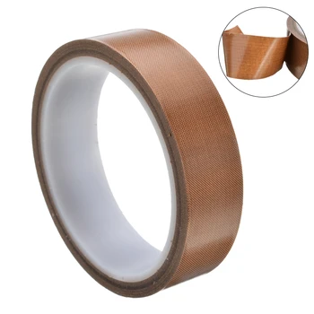 

10m Length 0.18mm Thickness PTFE High Temperature Heat-Resistant Adhesive Tape Brown Insulation Tape For Vacuum Sealing Machine
