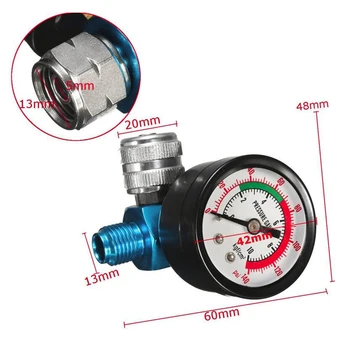 

Digital Air Gas Pressure Regulator Gauge Sprayer 1/4 Inlet Compressor 0-140PSI