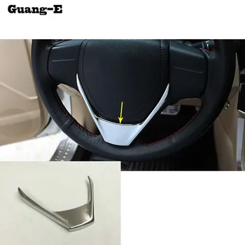 

For Toyota Corolla Altis 2014 2015 2016 Stick Styling Cover ABS Chrome Steering Wheel Inner Kit Switch Trim Lamp Frame Panel