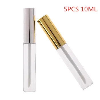 

5Pcs 10ML Or 10Pcs 1.2ML Empty Cosmetic Container Tube Lip Gloss Empty Bottle Tube Travel Gloss Empty Clear Containers