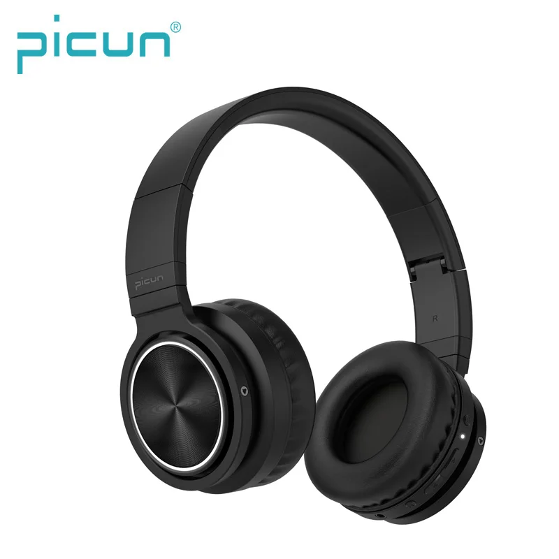 

Pincun B12 Wireless Headphones Bluetooth 5.0 Headphone with 7 Color Led Light 36H Play time Supoort TF card Headset for phone Pc