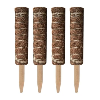 

4 Pack Coir Totem Pole Coir Moss Totem Pole for Plant Support Extension Climbing Indoor Plants pers 30cm