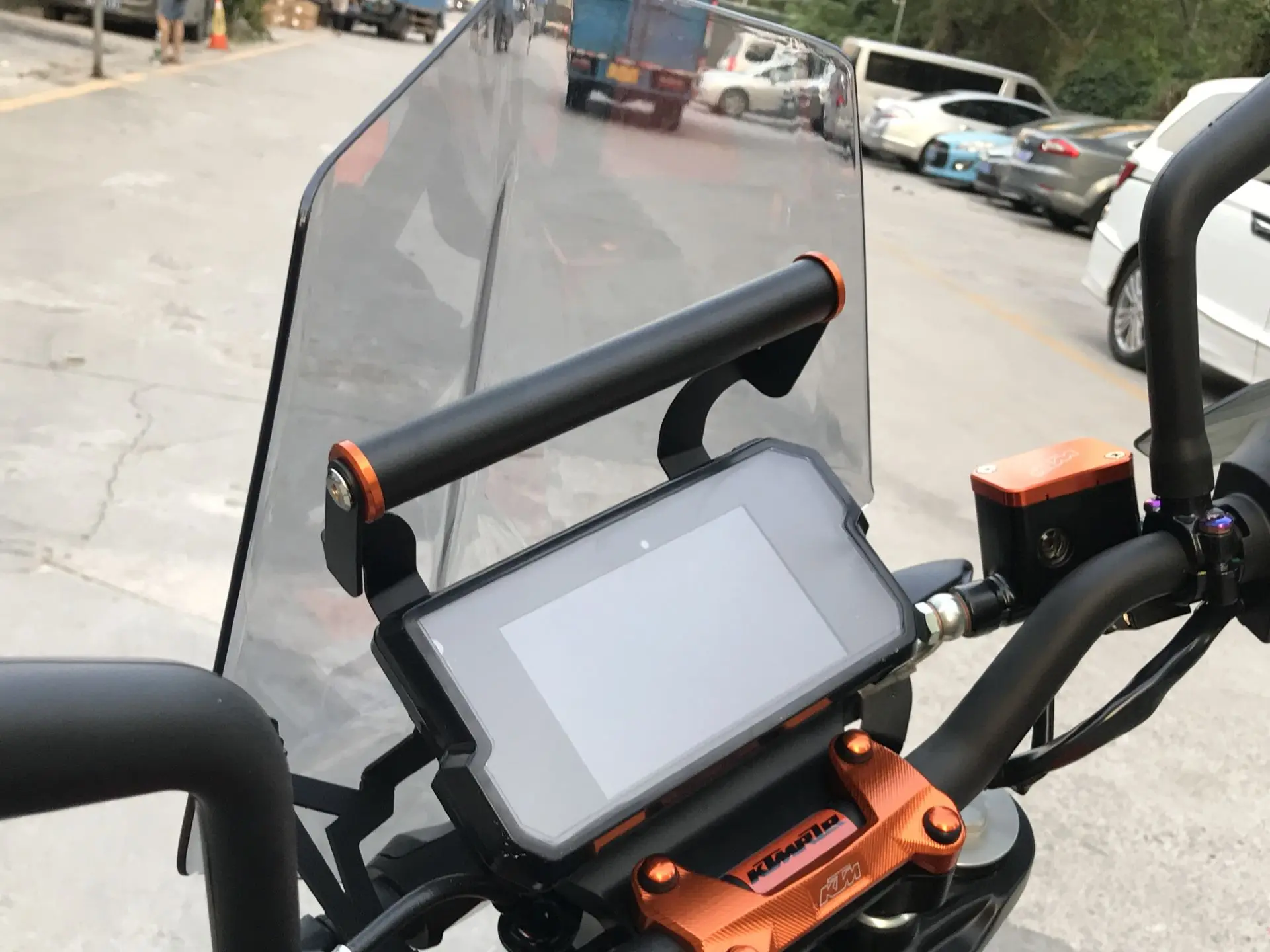 Держатель телефона 22 мм Рукоятка Кронштейн для KTM Duke 390 Мото Аксессуары Duke390 gps навигации Кронштейн Пластины