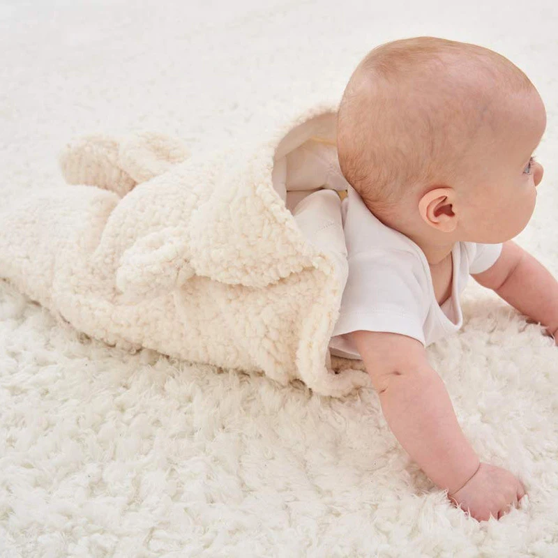 AAG детский спальный мешок пеленать ягненка кашемир спальный мешок конверт для коляски новорожденных пеленки кокон материнства больница комплект