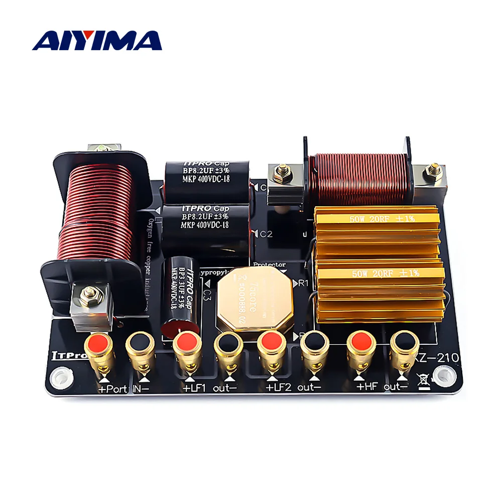 AIYIMA 800 Вт 1000 2-полосный Переключатель Звука высокочастотный бас профессиональный