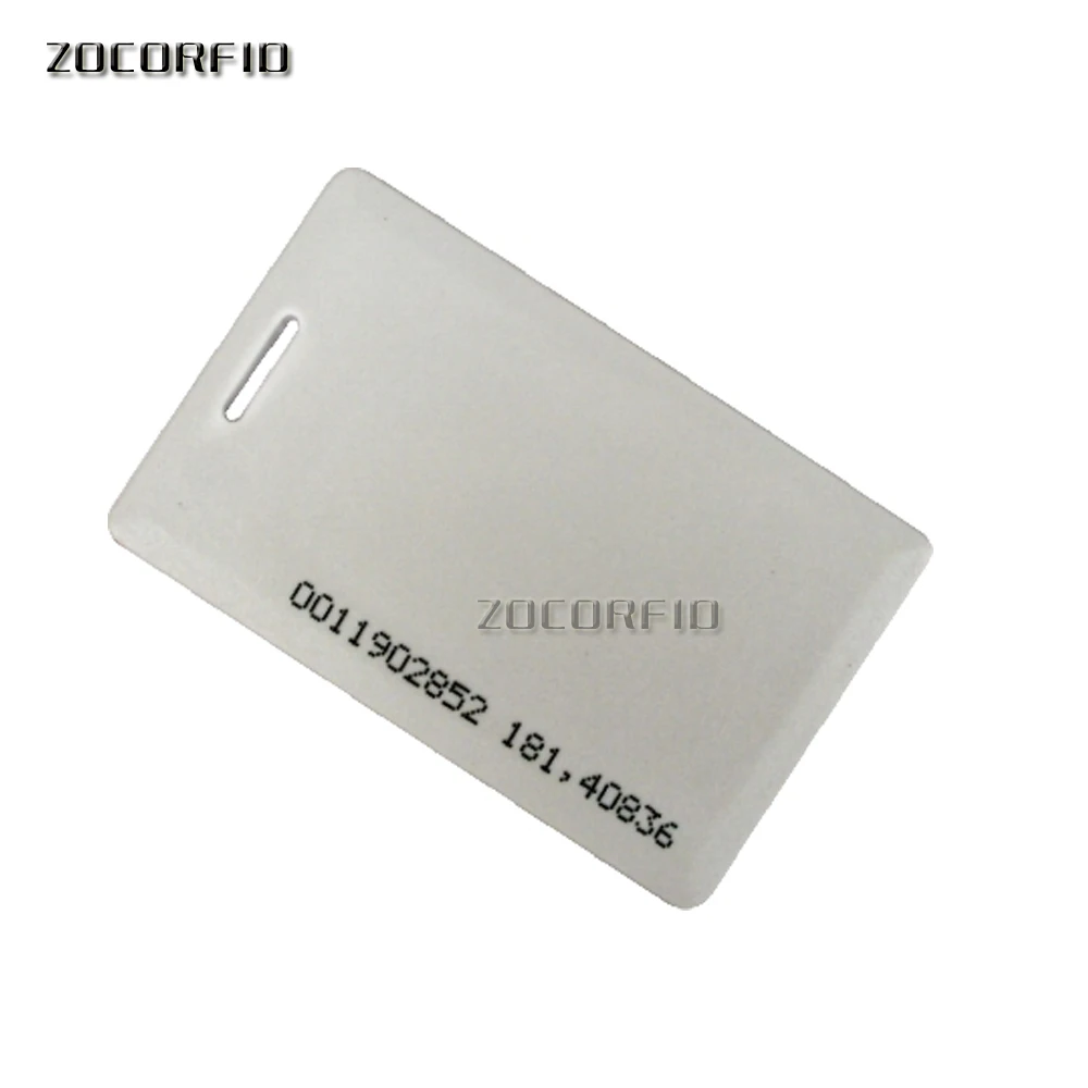 white 1,8 мм EM4100 Tk4100 125 кГц карта контроля доступа брелок RFID тег стикер брелок жетон кольцо Бесконтактный чип - Цвет: white