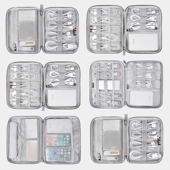 

Rantion Multifunction Travel Digital Storage Bag Cable Organizer Case USB Charger Earphone Case Portable Travelling Kit Pouch