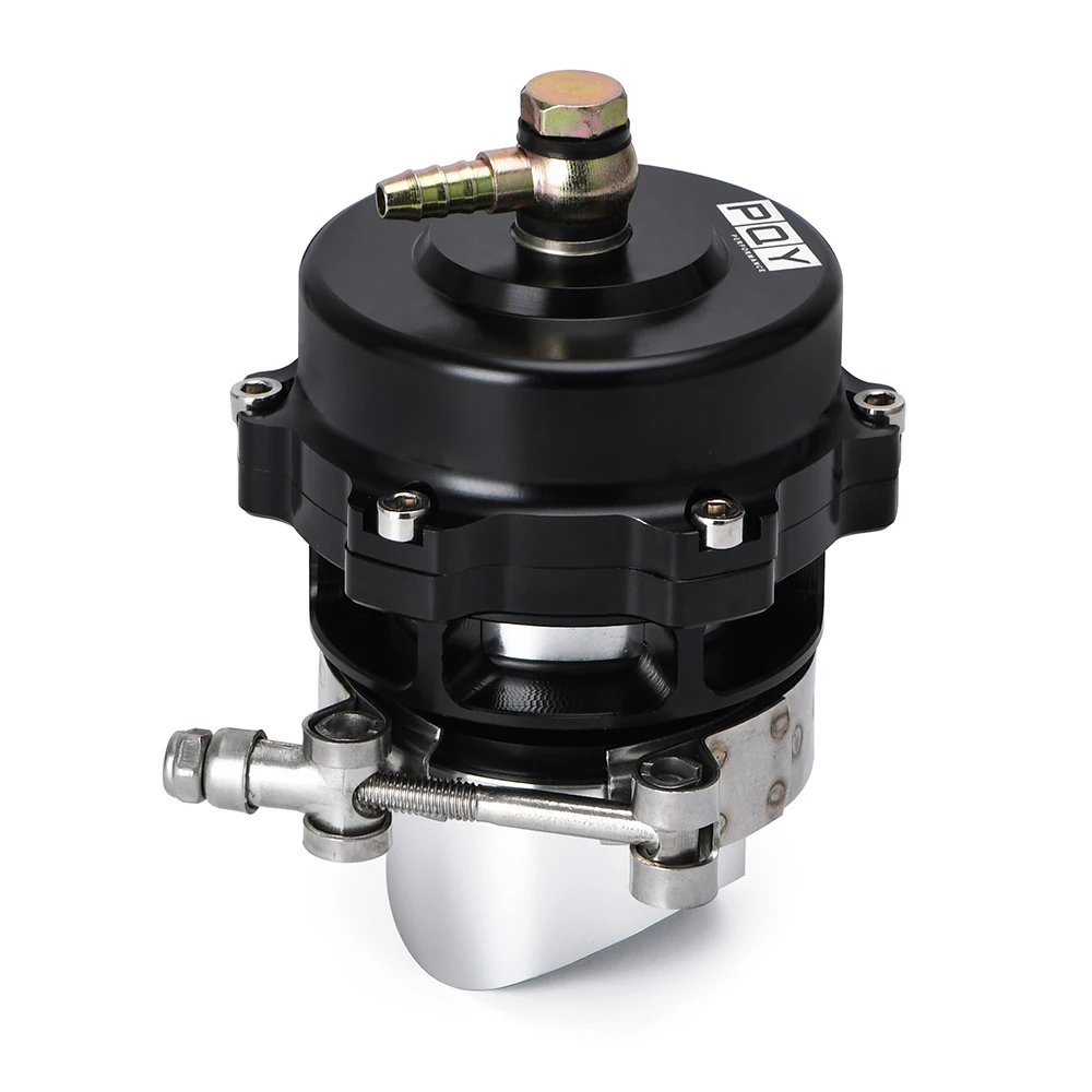 PQY-Turbo Blow Off Valve 50mm BOV 6/18/24PSI Spring V-Band Flange Universal Aluminum Turbocharge Pipe blow off valve adaptor