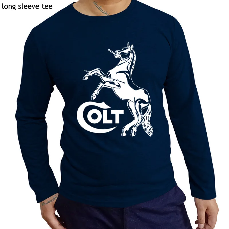 COLT Logo Rifles s Revolvers мужские летние брендовые хлопковые футболки с длинным рукавом