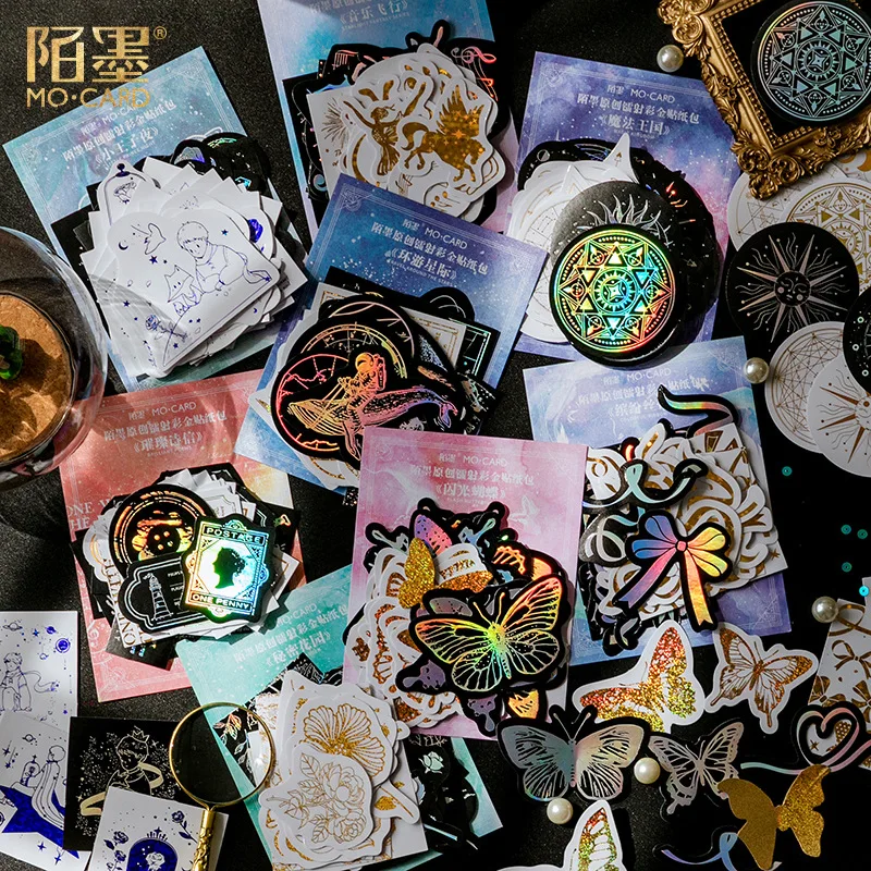 

40Sheet/sPack Kawaii Prince Planet Gold Silver Diary Planner Stickers Scrapbooking School Office Supplies sl3078