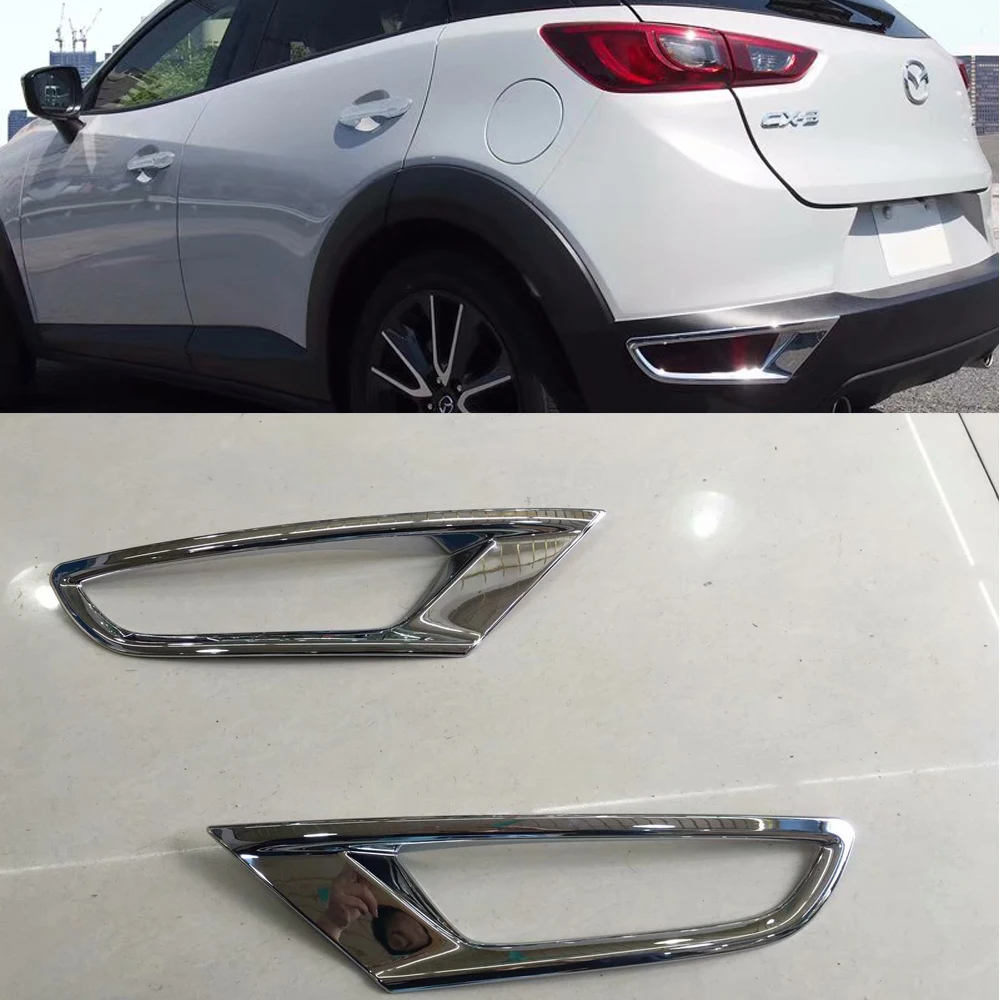 Для Mazda CX 3 CX3 2016 2017 2018 2019 ABS хромированный перезаряжаемый противотуманный фонарь