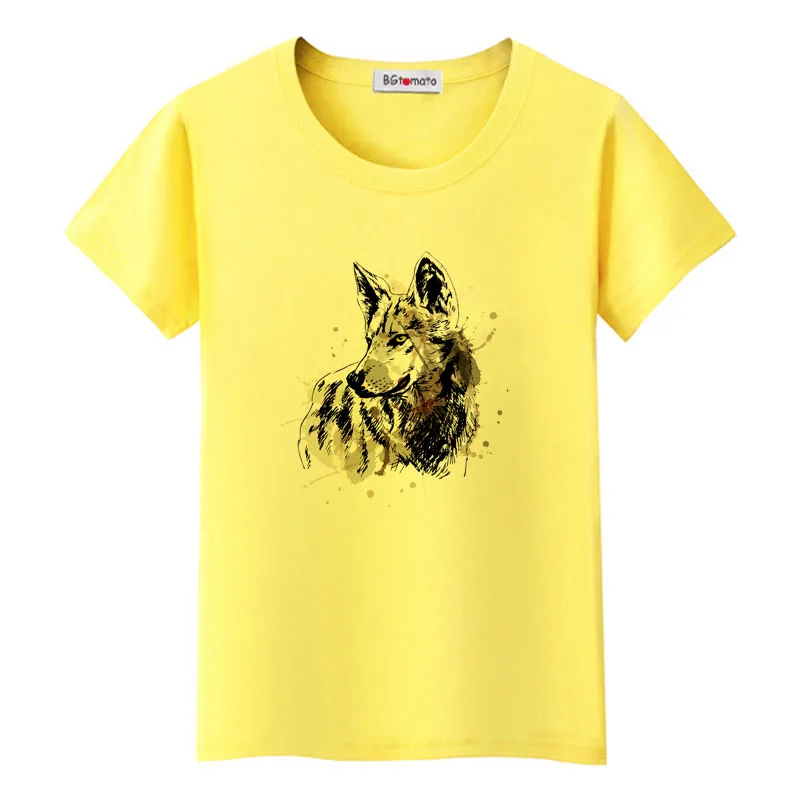 

BGtomato Lovely Welsh Corgi Watercolor horse Print T-Shirt Summer Women t-shirt White Casual Tops Colorful Art Tees Girl Short
