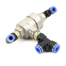 T Форма 8 мм 6 мм Диаметр отверстия PL6-02 Быстрый Соединительный шов трубы газовый клапан