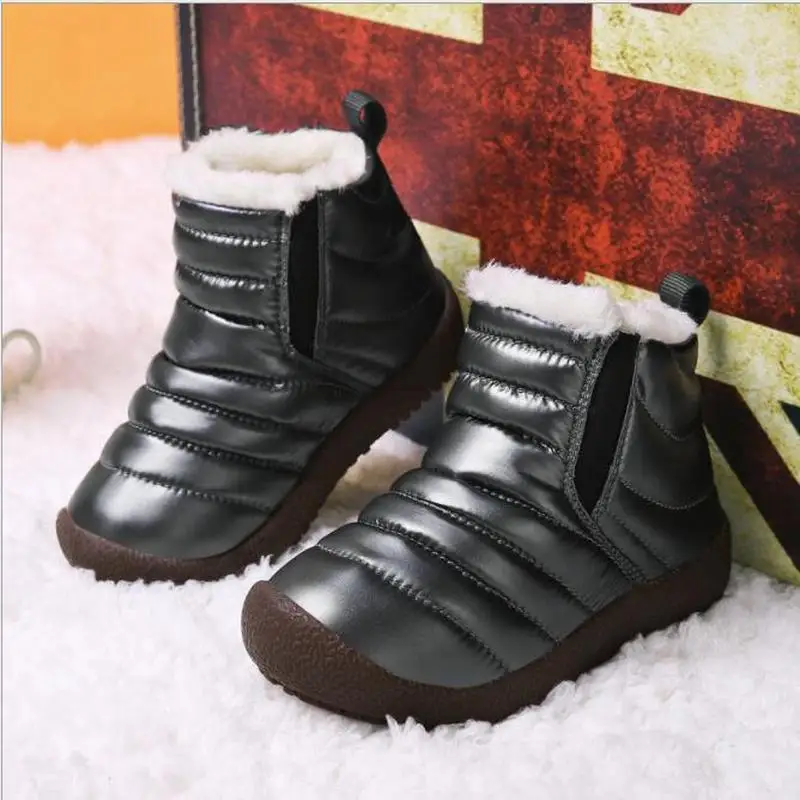 Winter Boots Girls Waterproof Snow Shoes Kids Toddler Keep Warm Children For Girl Boys Boots Ankle Winter Baby Shoe Buty