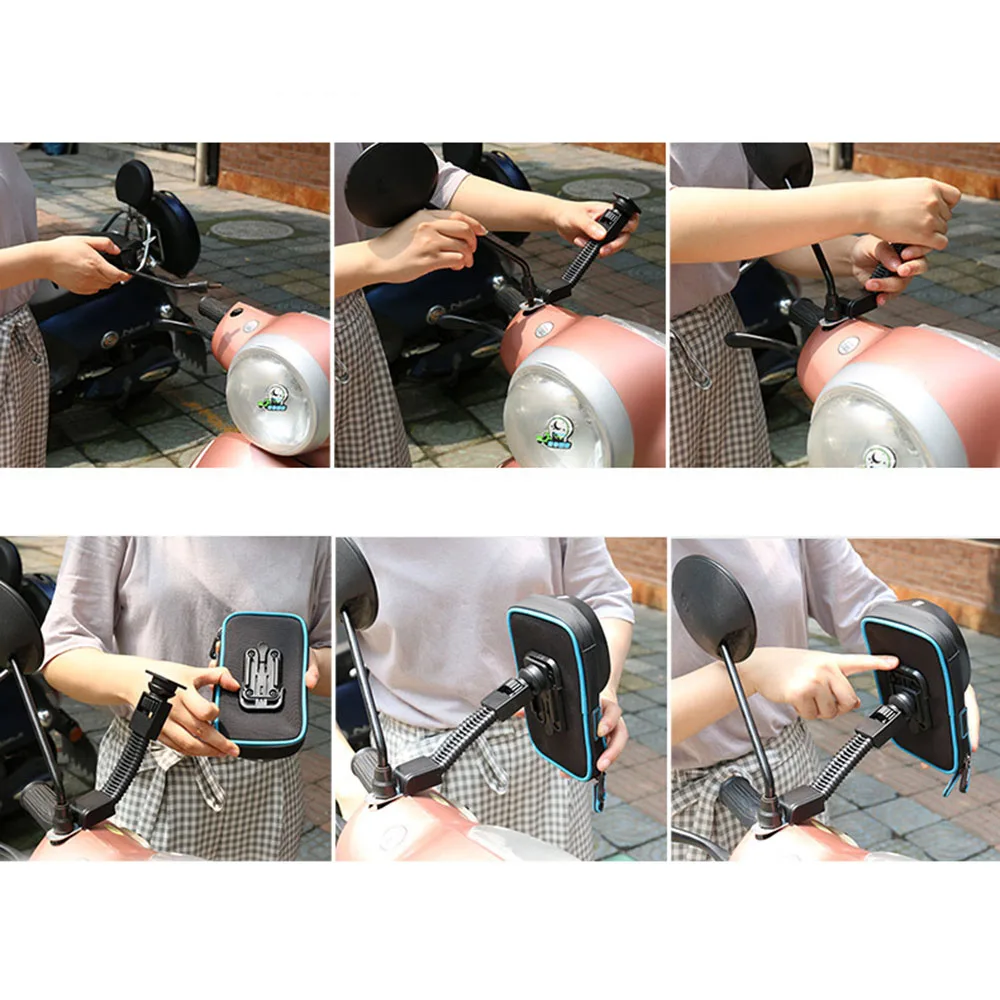 

Replacement Motorcycle Phone bag 1pcs Bike Mobile Holder Case Handlebar