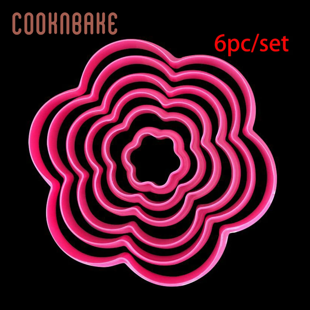 CDY-371 COOKNBAKE пластиковые формы для печенья Форма Звезды формочка для печенья 6 шт./компл. форма для печенья печенье, торты домашний декор - Цвет: CDY-371