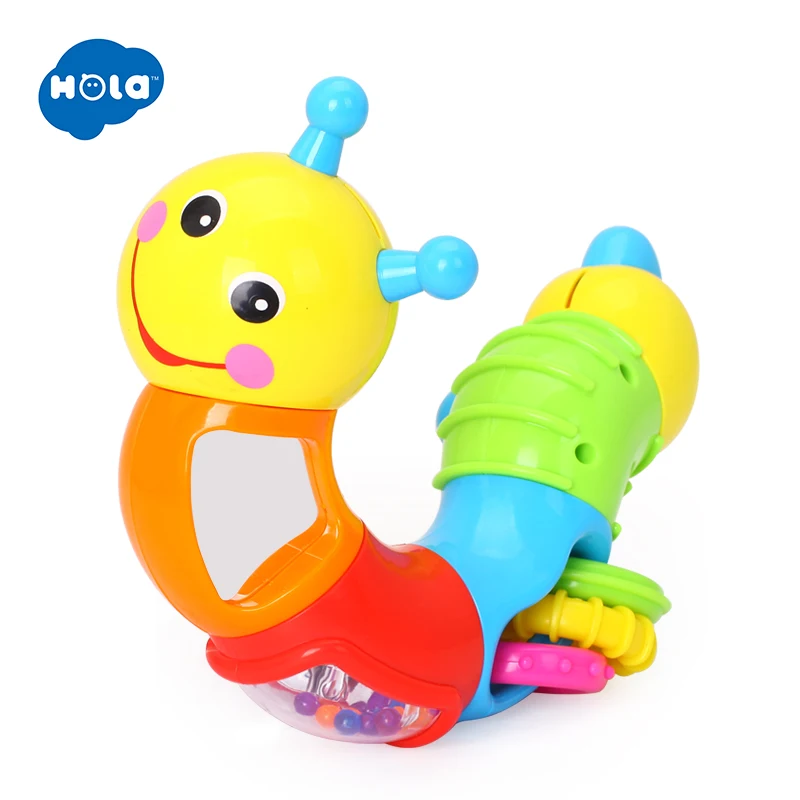 HOLA TOYS 786B детская забавная погремушка игрушечные червяки вставка головоломка