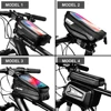 WILD MAN 6.5in Bicycle Bags Front Frame MTB Bike Bag Waterproof Touch Screen Top Tube Mobile Phone Bag For Cycling Accessories ► Photo 2/6